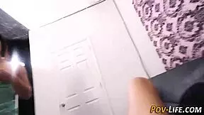 i'm loving this petite teen riding me in pov, she's so tightt