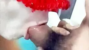 She gives the best blowjob, cum filling her mouth