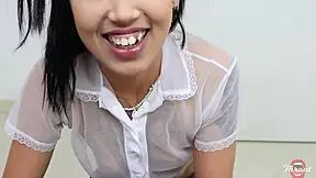 Half-sister gives blowjob, shy act but loves it all