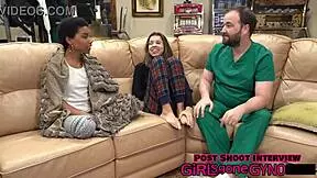 nurse aria nicole gets fucked in exam room after hours