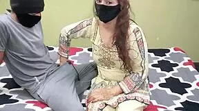 Indian MILF with big boobs enjoys session with boyfriend, clear Hindi audio.