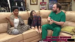 nurse aria nicole gets fucked in exam room after hours