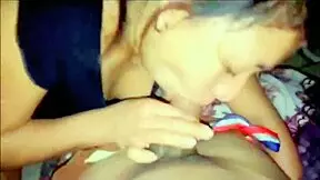 Intense compilation of deepthroat blowjobs overflowing with cum in mouths