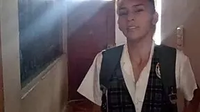 first day of classes, finds her videos with professor, checks if she learned lesson.