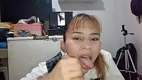 first day of classes, finds her videos with professor, checks if she learned lesson.