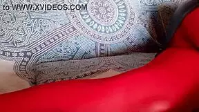 i love this milf's beautiful legs in red pantyhose and black heels