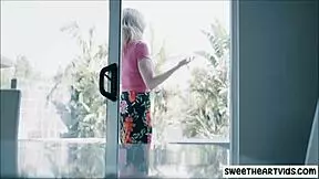 Young assistant getting munched by boss in office lesbian action 😏