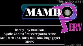 can you believe agatha santos takes her first big black cock in the ass?