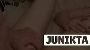 I fucked a cute skinny girl in a hammock with wet pussy