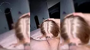 Friend visits for study but delivers intense blowjob instead