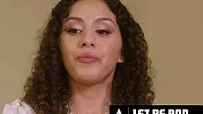 Lez be bad - petite milf Liv revamps strap-on to discipline naughty sitters Kimmy Kimm and Gal Ritchie