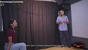 Nyx Lilium takes the teacher's test with Mr Joseph