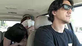 tory and audrey share some time with a couple in their home