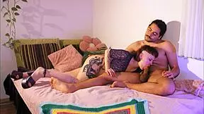 cheating tattooed girlfriend takes big latino cock deep down her throat - roxy mystique. i-i mean, she gags on it so sloppy