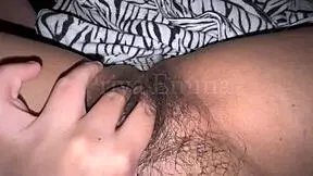 Hot Indian Aunty Fingering Her Hairy Pussy After Work