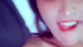 A stunning Asian beauty with big tits performs a blowjob and gets fucked in this homemade video