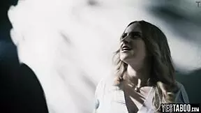 Tiny masturbating teen has threesome with bbw stepmom and stepdad