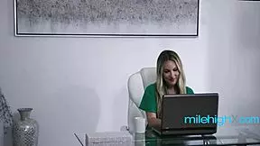 Look at this shy intern seducing her milf boss with passion!