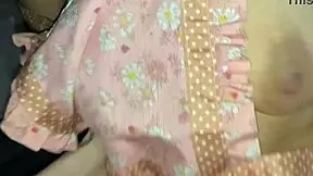 Stepmom's Friend Bakes Creampie, Licks Chocolate, Then Fucks Tight Pussy