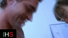 beautiful brunette girl fucked in the pussy with cumshot on the face