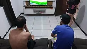 My husband lost the bet! I had to fuck his friend right in front of him with humiliation.