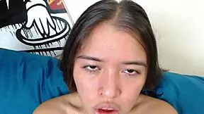 Petite teen vaginal orgasm when touching pussy outdoors!