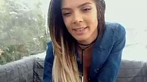 oh man, this young girl with big tits is really enjoying her webcam session outdoors