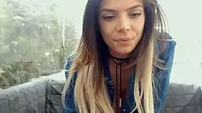 oh man, this young girl with big tits is really enjoying her webcam session outdoors