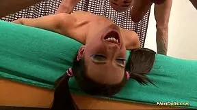 Real flexi teen 18+ doll extreme deepthroat gagging 😍