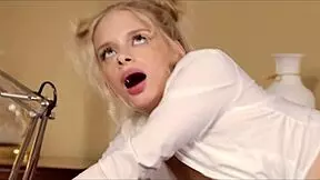 Naughty Blonde Shows Sex Experience Interview