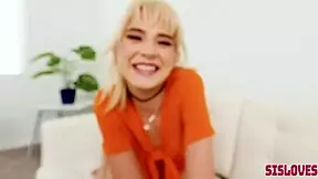 Jessie Saint tells only truth to stepbro while getting fingered and sucked