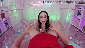 Petite college stripper seduces guy to suck his big dick, licking and blowing in sloppy deepthroat