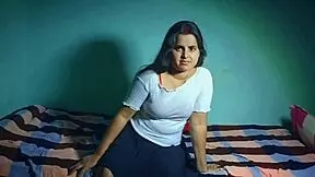 cute desi girlfriend got hard blowjob fucked by lover