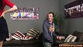 Classy Cfnm Teen 18+S Tugging Hard Dick