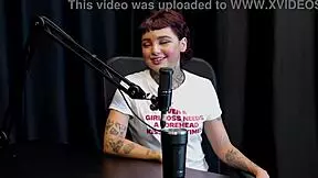 I got nervous thinking they'd eat my ass, but I got the tattoo in the orgy and exposed myself, says annie clementine in sheer red.