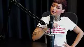 I got nervous thinking they'd eat my ass, but I got the tattoo in the orgy and exposed myself, says annie clementine in sheer red.