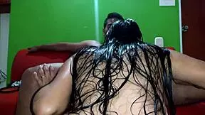 riding my black bull hard in the couch of motel and femdom fucking him in amazon