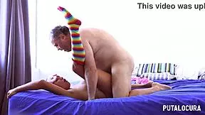 Camila Bow rides Torbe's cock and swallows cum