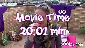 French minnie deeply sucks and deepthroats a massive cock in lingerie and stockings