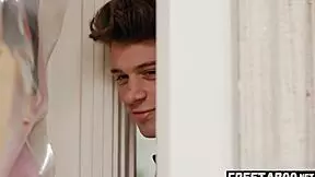 Fuck That Little Stepsister In Bed On Vacation!