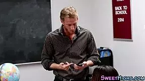 ebony teen 18+ takes a facial