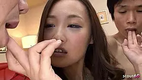 japanese teen feels intense double creampie emotions