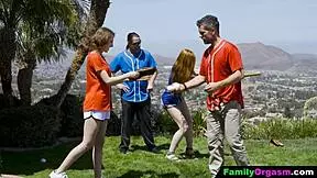 familyorgasm - teen 18+s hanging with stepdad to learn baseball?