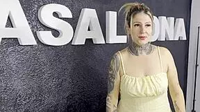 I went for a tattoo on my ass, my pussy started dripping, the tattoo artist licked it clean, I came in her mouth