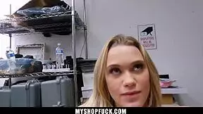 Officer discovers the brat shoplifter wearing stolen lingerie