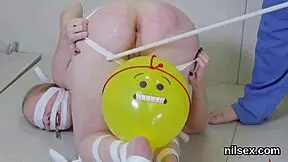 Spicy teen was taken to asylum for awkward therapy sessions.