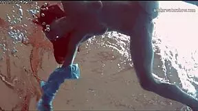 Piyavka Chehova flaunts her big bouncy juicy tits underwater.
