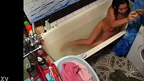 My Barely Legal Step-Sister Fucks Her Little Hole Hidden Camera