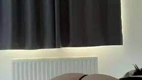 British girl performs solo toy play on webcam