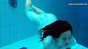 Piyavka Chehova flaunts her big bouncy juicy tits underwater.